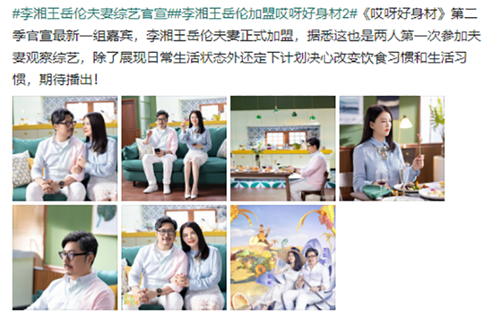 %title插图%num 李湘王岳伦夫妻综艺官宣-WordPress极简博客