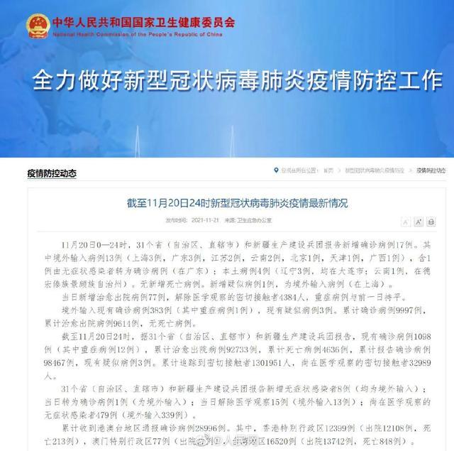 %title插图%num 31省区市新增本土确诊4例-WordPress极简博客