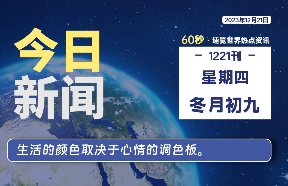 12月21日，星期四，每天60秒读懂全世界！-WordPress极简博客